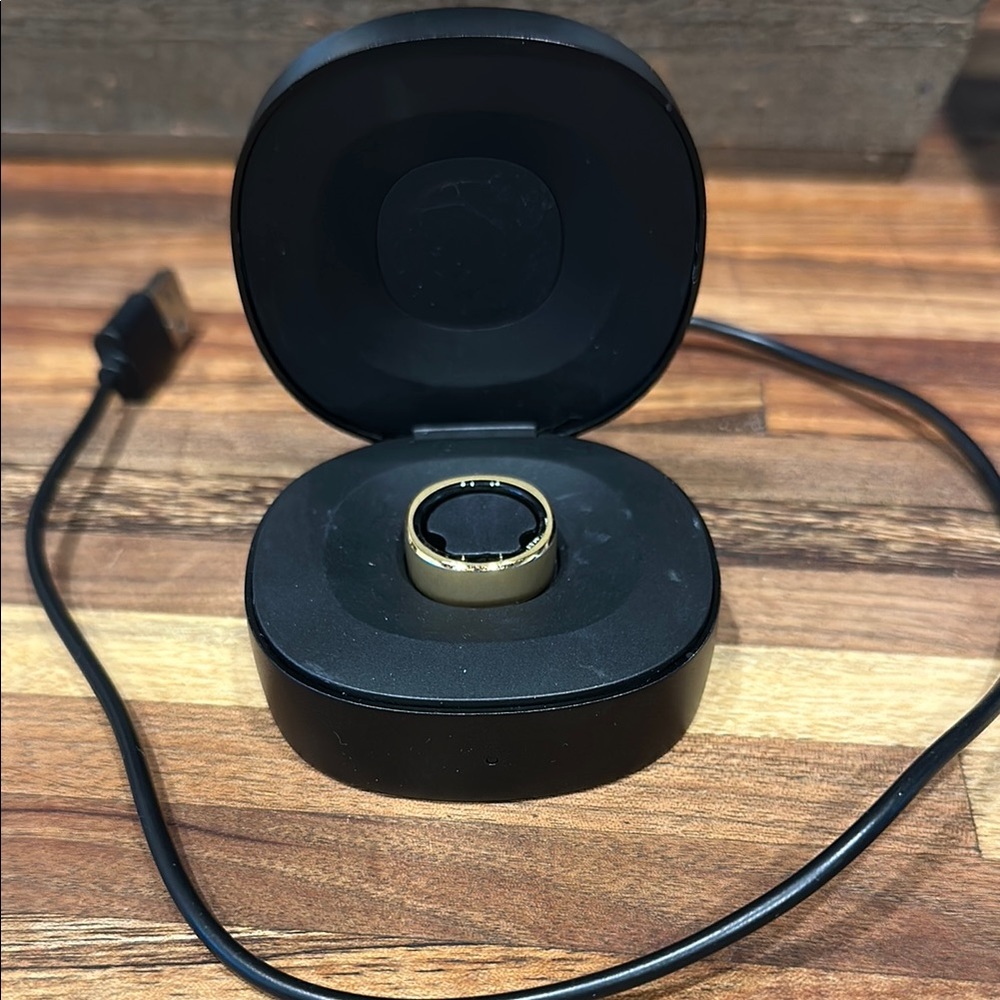 RingConn Size 6 Matte Gold Smart Ring Wearable